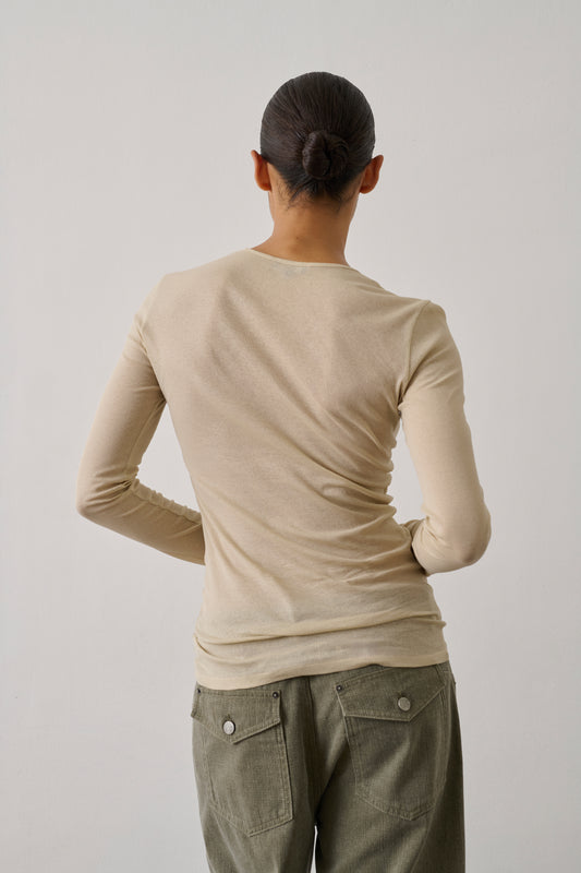 Tee-Shirt Isabella - Écru - Coton - Femme