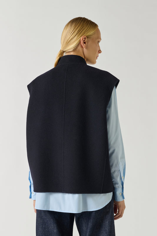 Blouson Adeline - Deep Navy - Laine - Femme