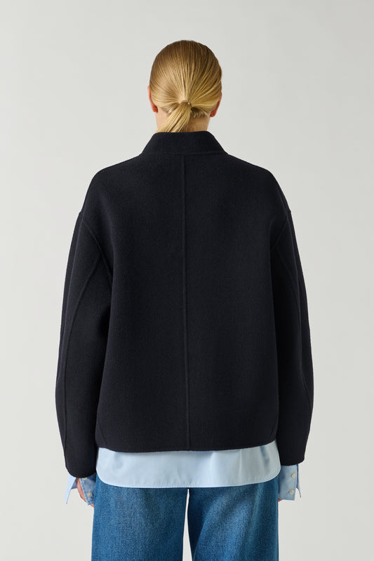 Manteau Windsor - Deep Navy - Laine - Femme