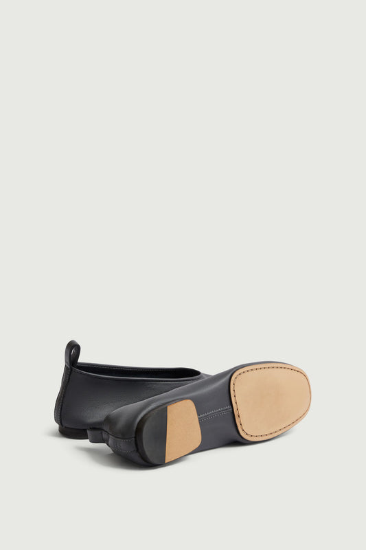Ballerines Bala - Gris Anthracite - Cuir - Femme