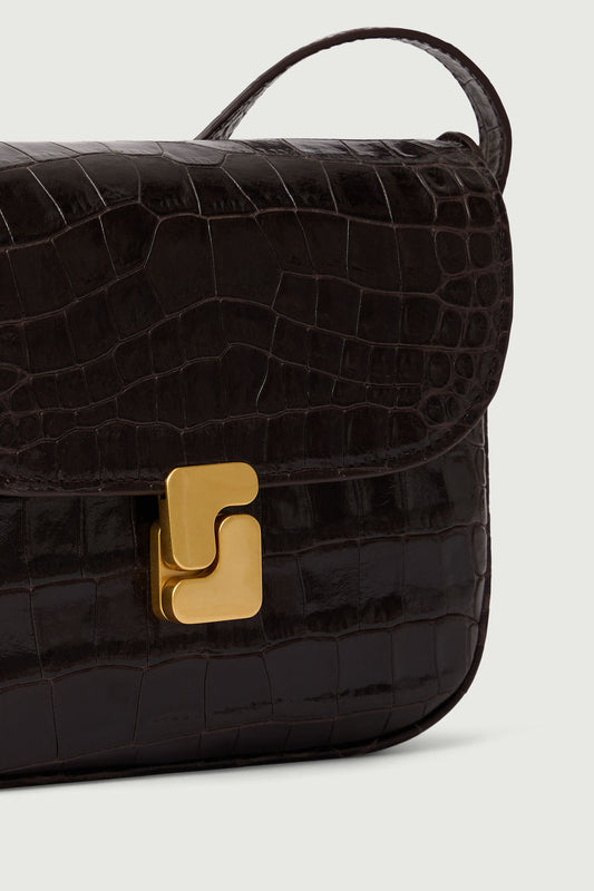 Sac Bellissima Mini - Marron Foncé - Cuir - Femme