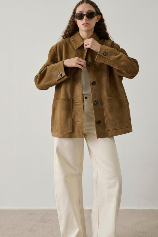 Blouson Vincenzo - Sable - Cuir - Femme