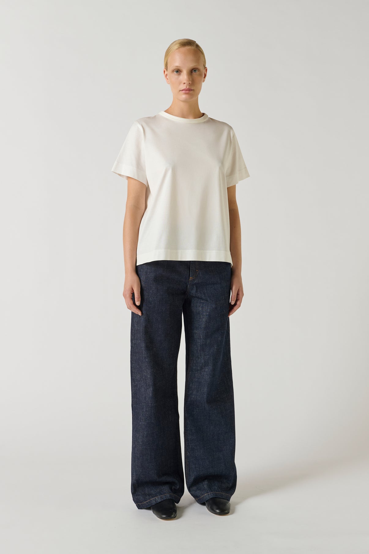 Tee-Shirt Basic - Blanc - Coton - Femme vue 2