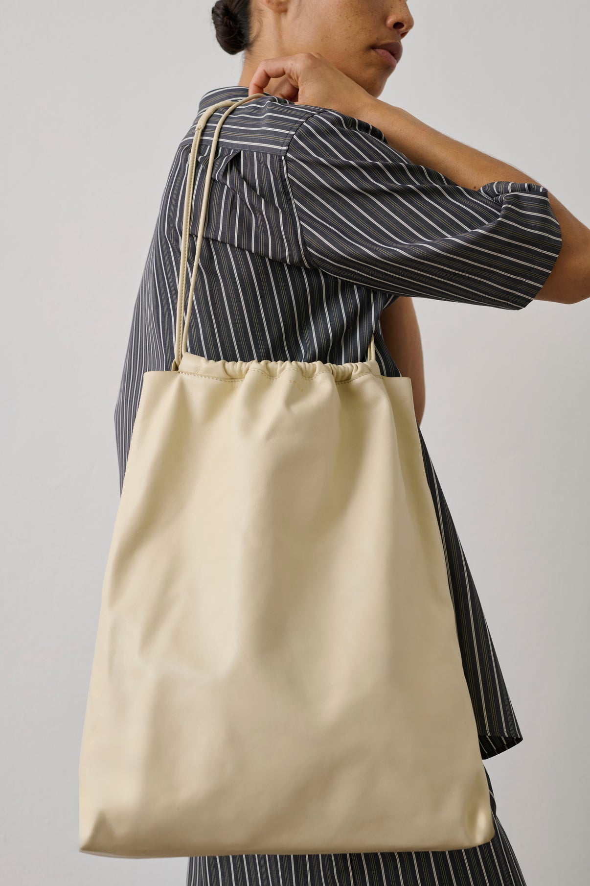 Sac Sia - Ivoire - Cuir - Femme vue 2