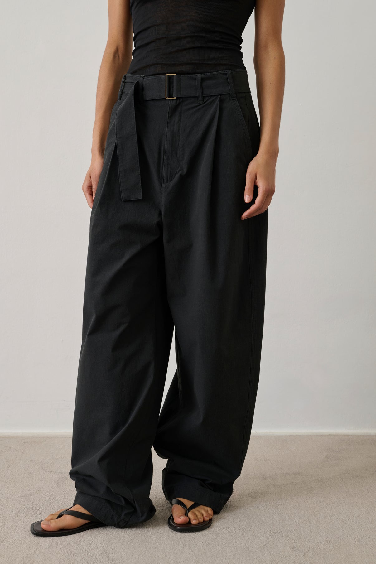 Pantalon Gaby - Noir - Coton - Femme vue 3