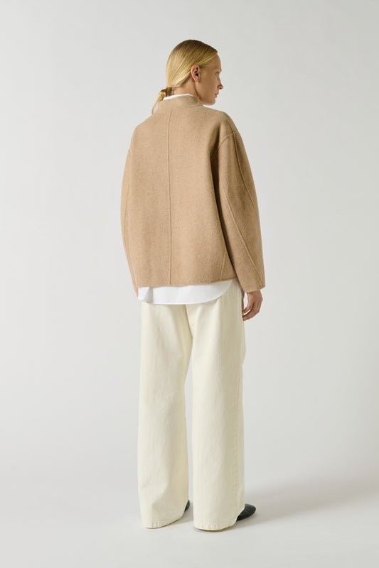 Manteau Windsor - Beige Chiné - Laine - Femme
