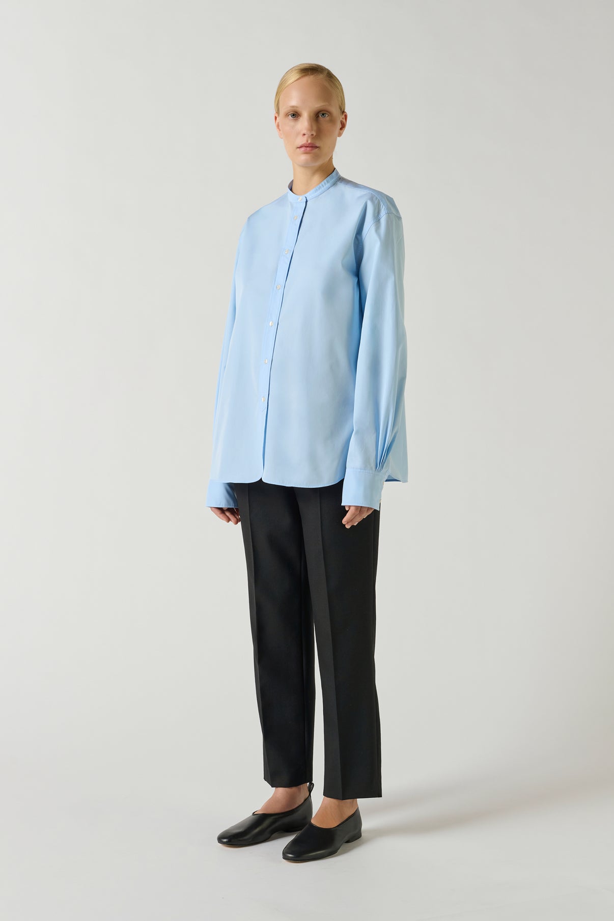 Chemise Bermudes - Bleu Ciel - Coton - Femme vue 2
