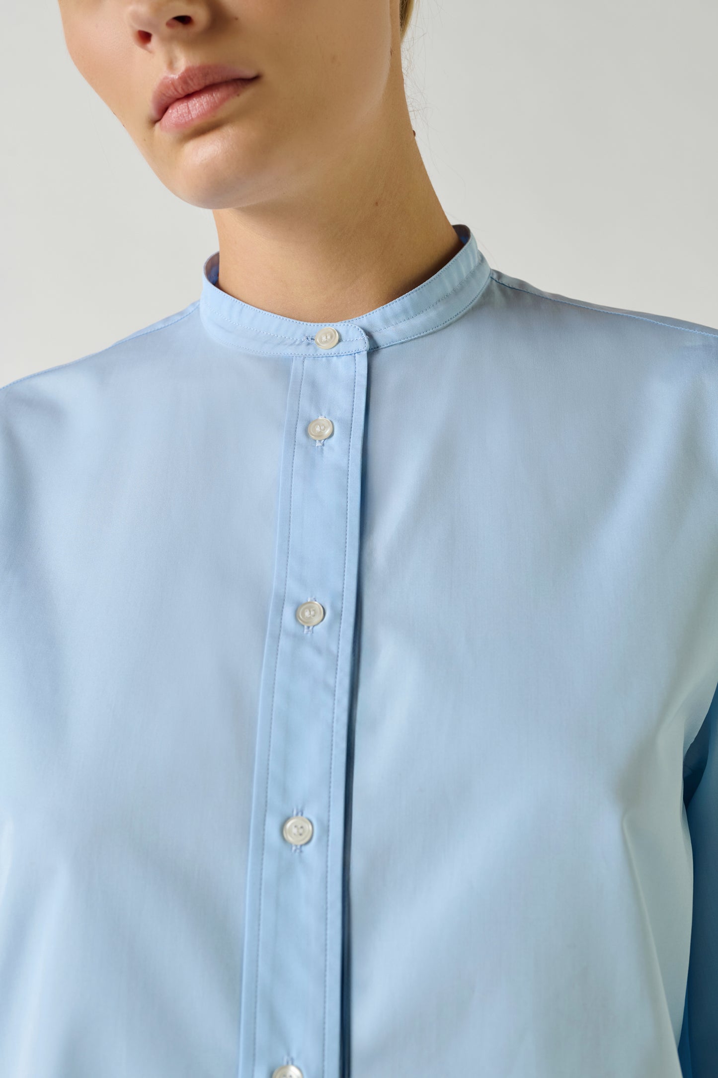 Chemise Bermudes - Bleu Ciel - Coton - Femme