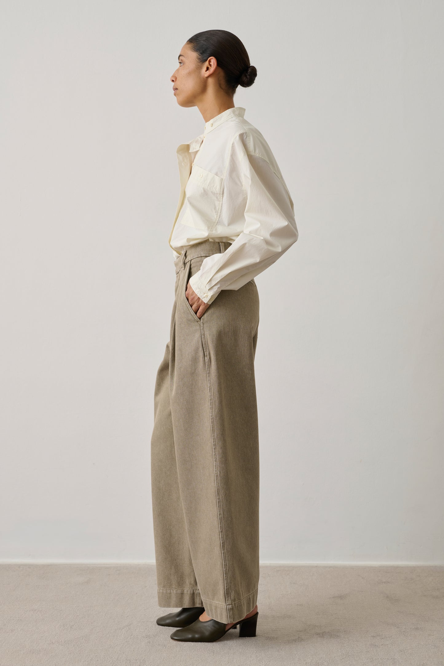 Pantalon Devy - Beige - Coton - Femme
