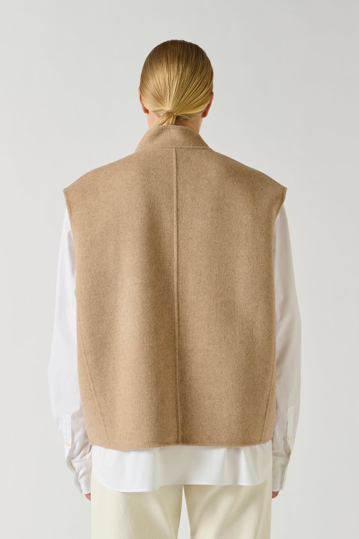 Blouson Adeline - Beige Chiné - Laine - Femme vue 3