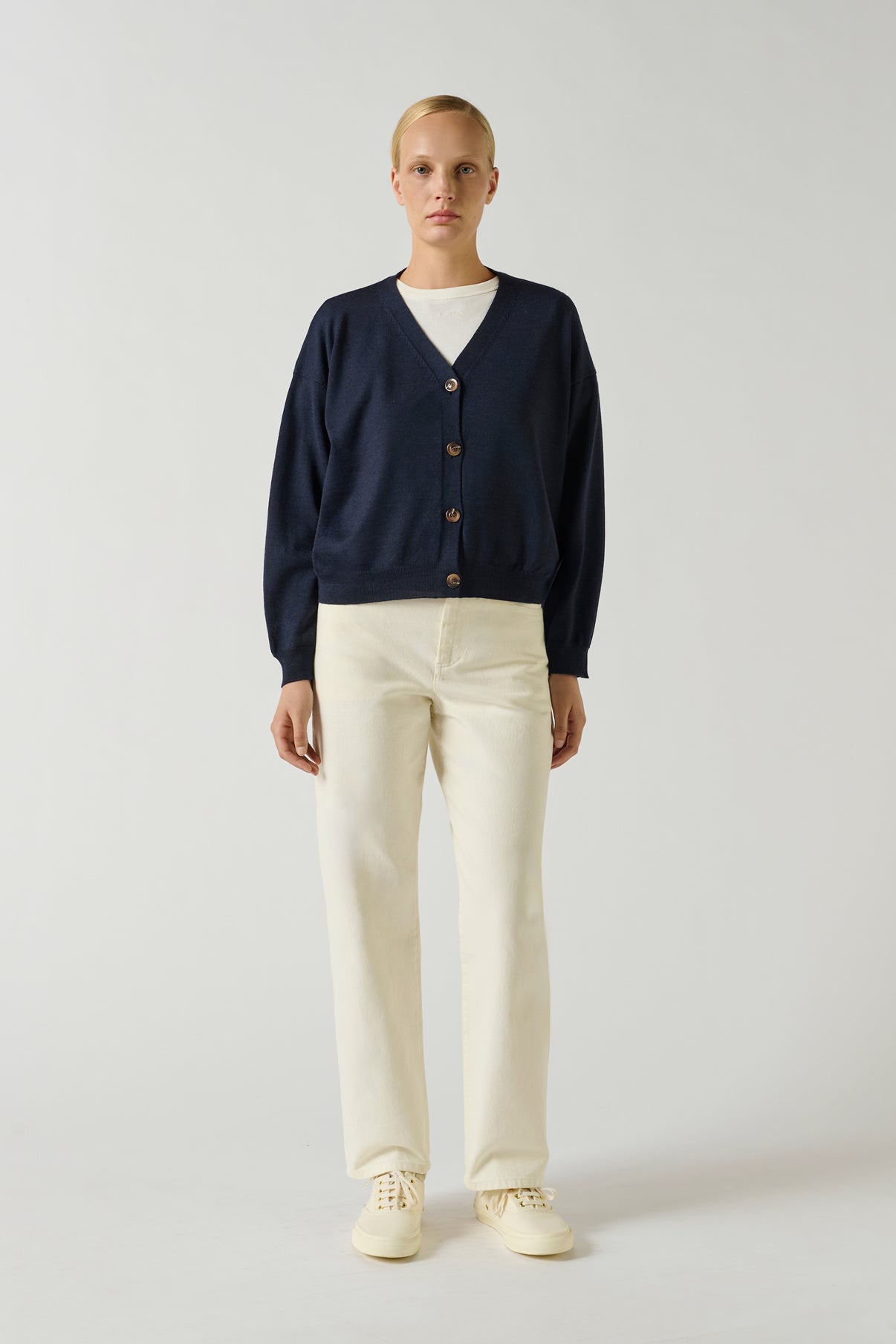 Baskets Alex - Ecru - Coton - Femme vue 3