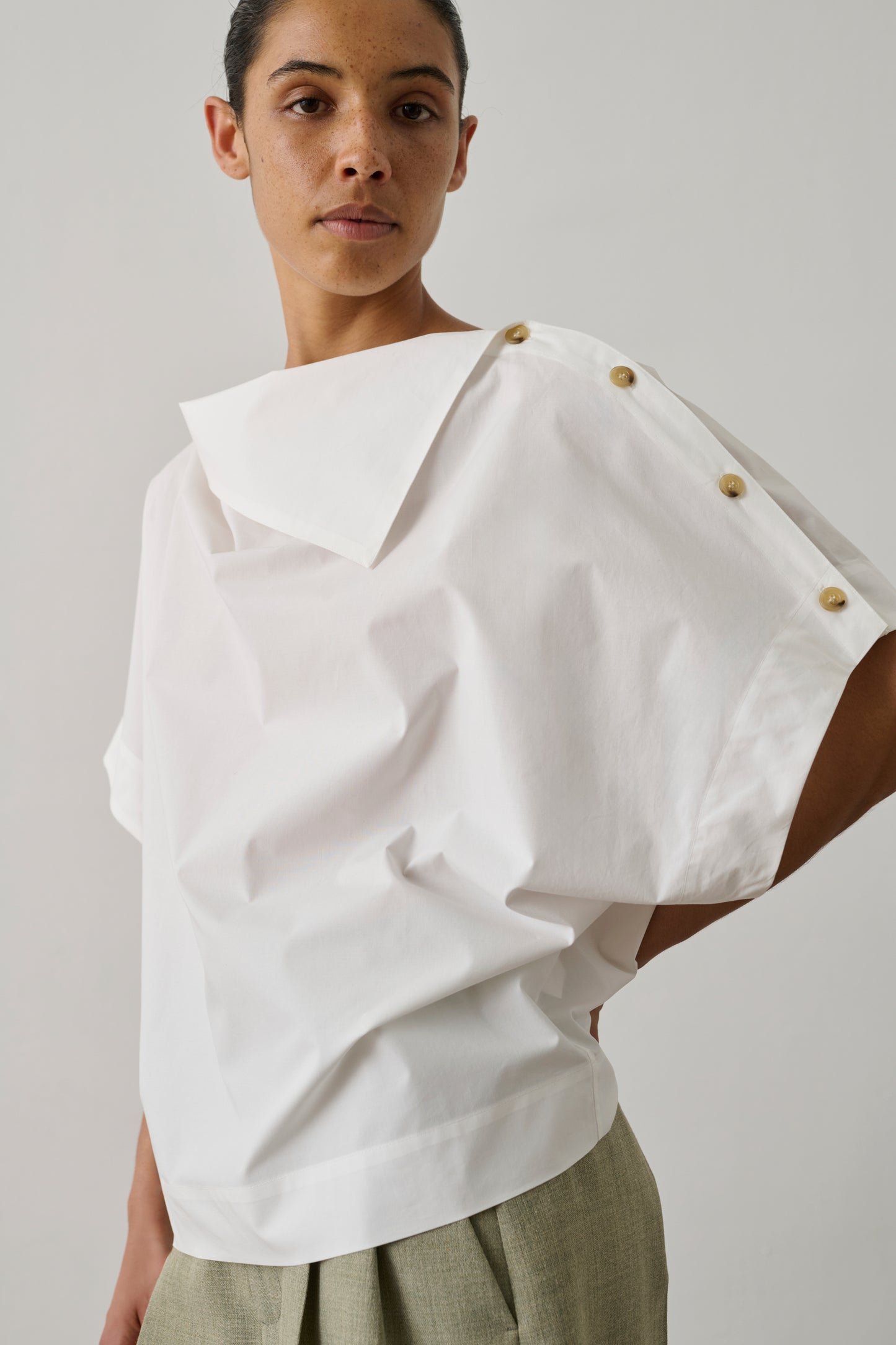 Blouse Issa - Blanc Cassé - Coton - Femme