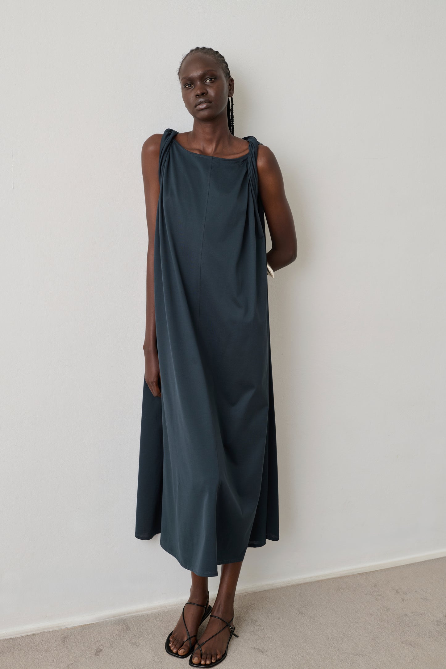 Robe Debby - Pétrole - Coton - Femme