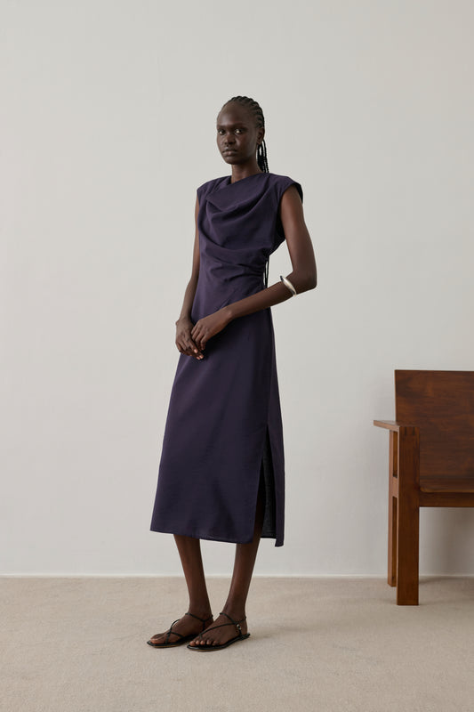 Robe Eugenie - Violet Foncé - Femme