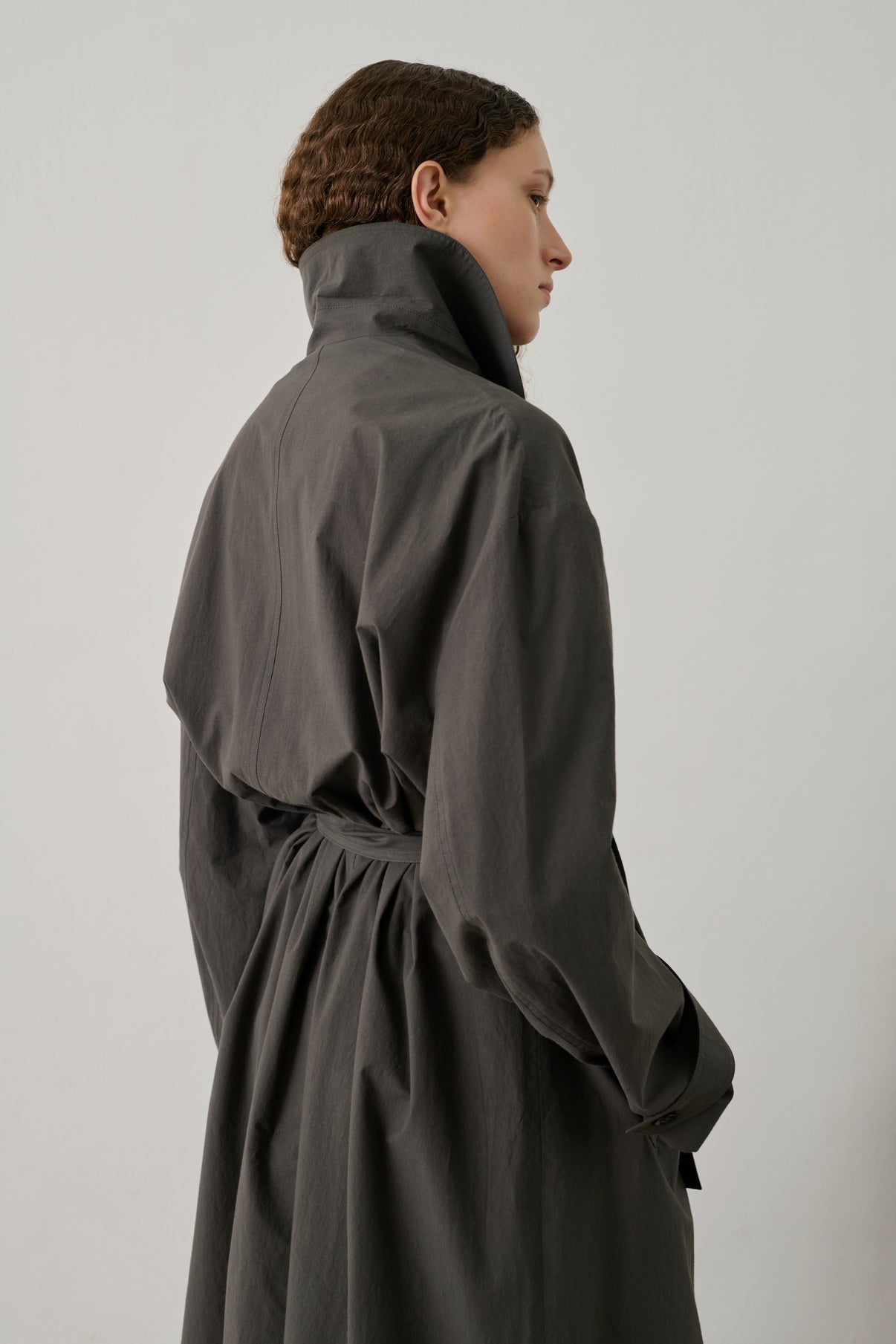 Trench Helio - Anthracite Foncé - Coton - Femme vue 7