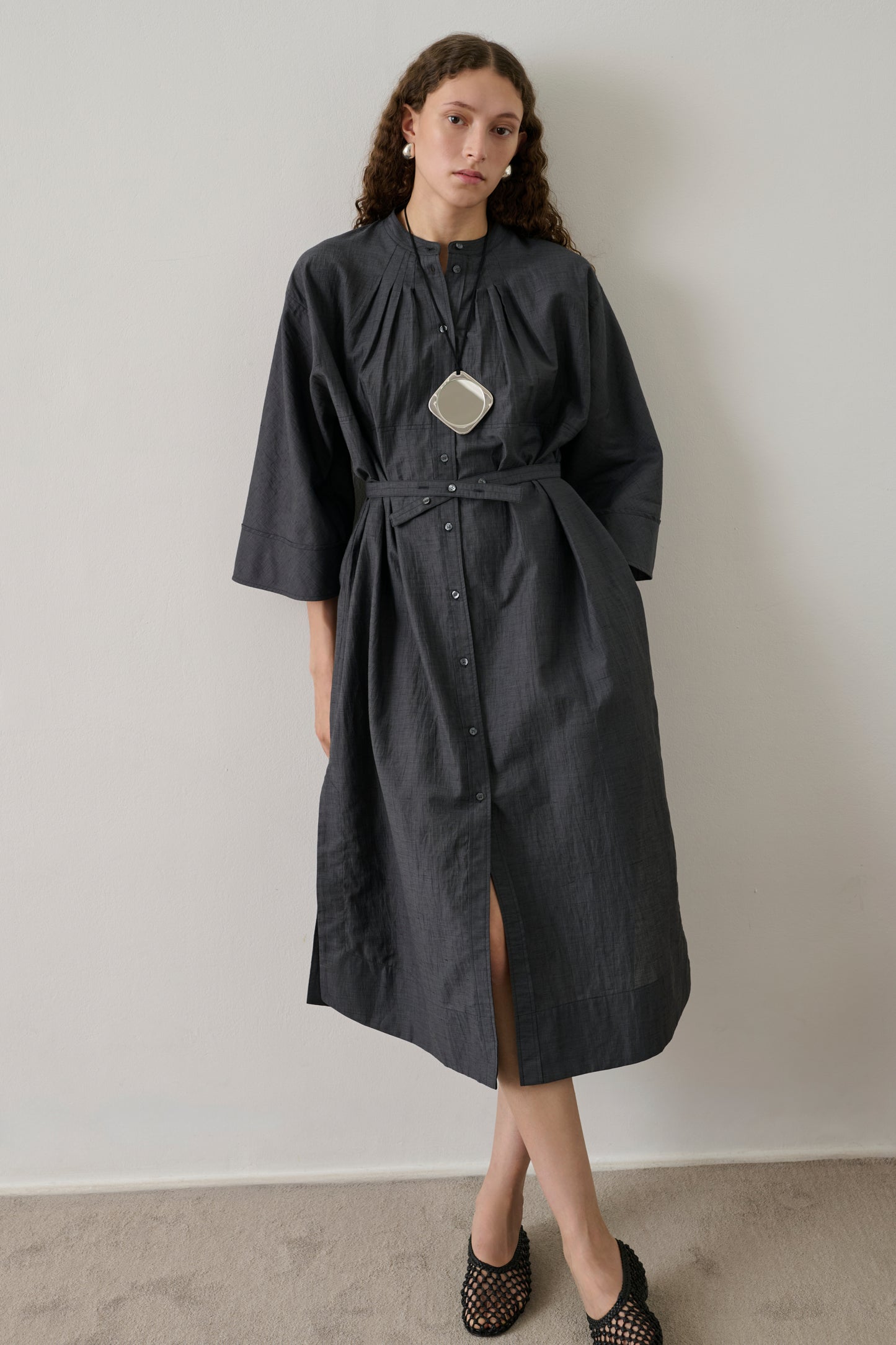 Robe Hosta - Gris Anthracite - Femme