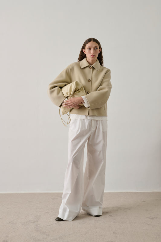Manteau Gyoda - Craie - Double face - Femme