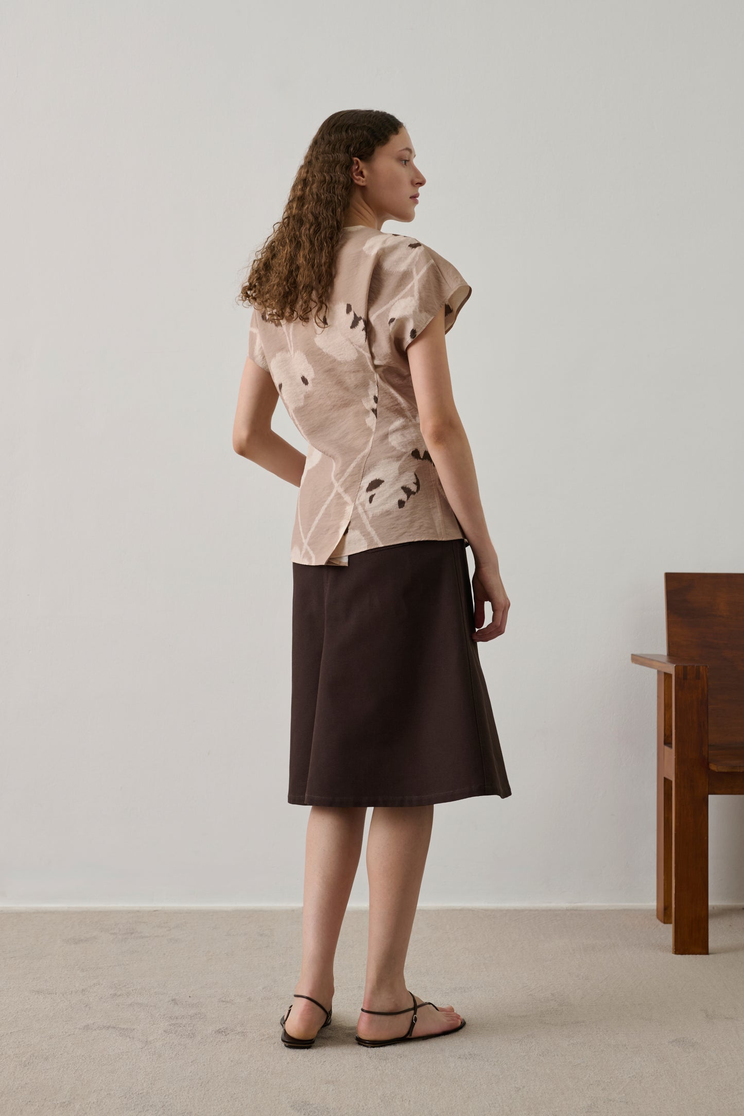 Blouse Fedora - Beige - Soie - Femme