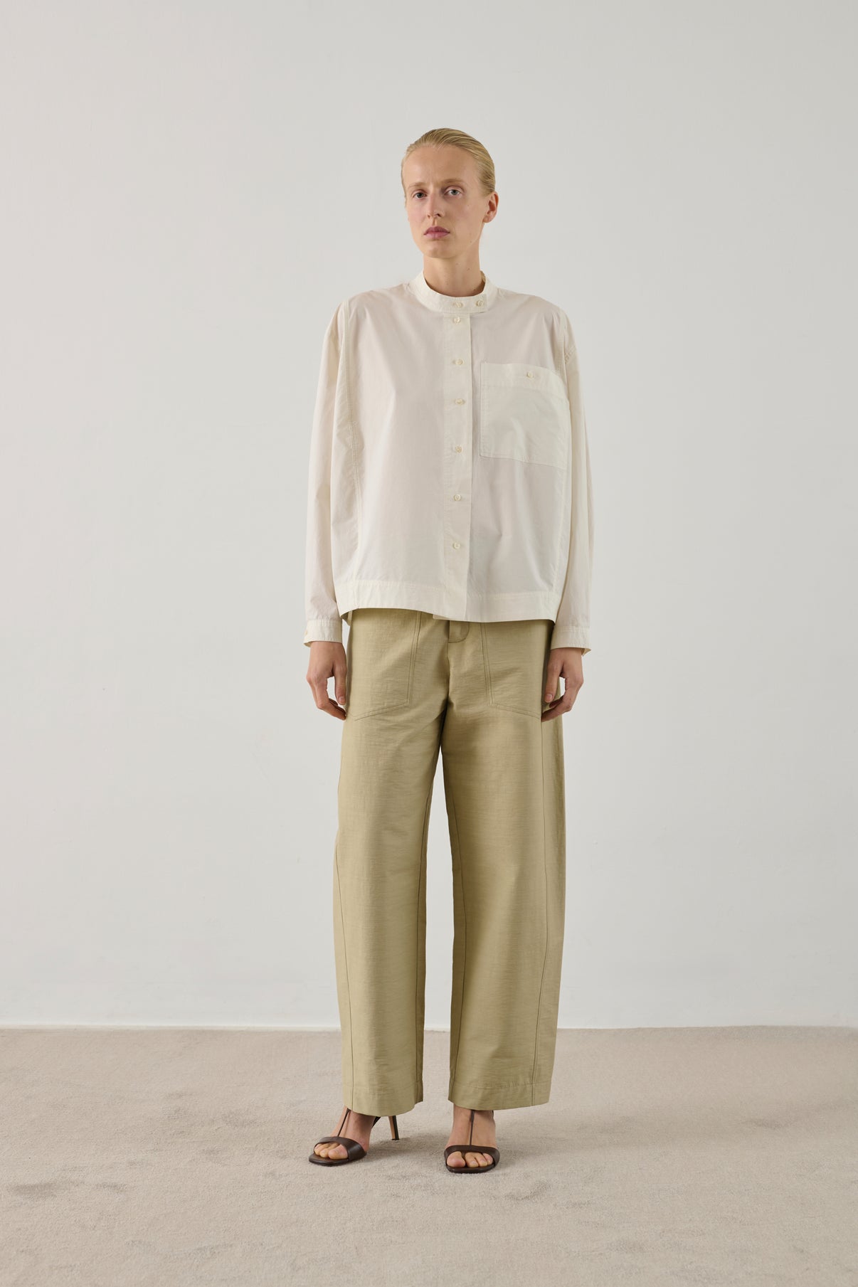 Chemise Chypre - Blanc Perle - Coton - Femme vue 2