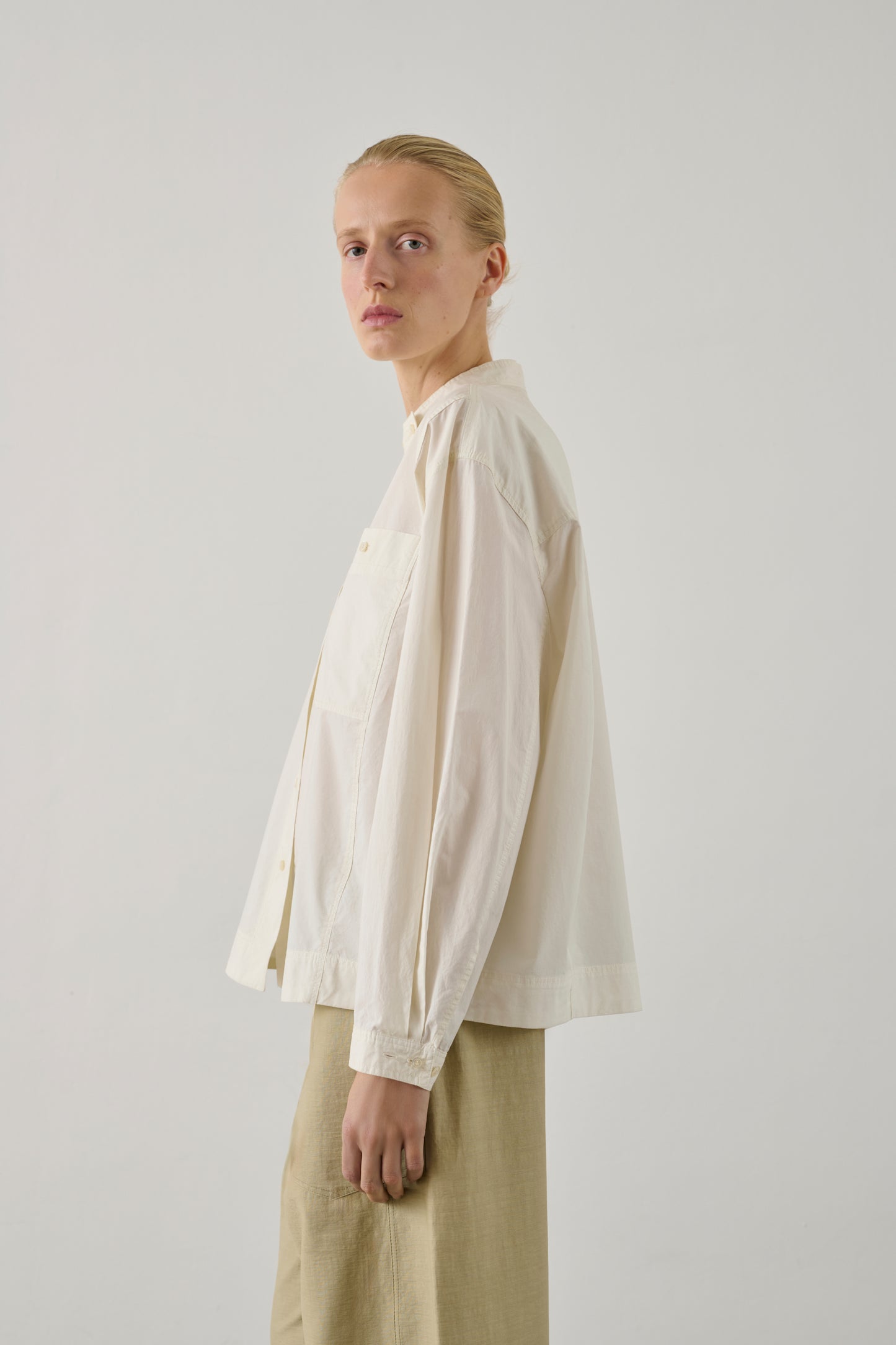 Chemise Chypre - Blanc Perle - Coton - Femme