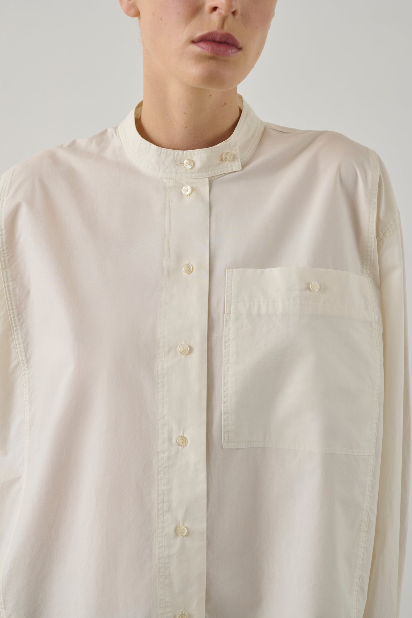 Chemise Chypre - Blanc Perle - Coton - Femme