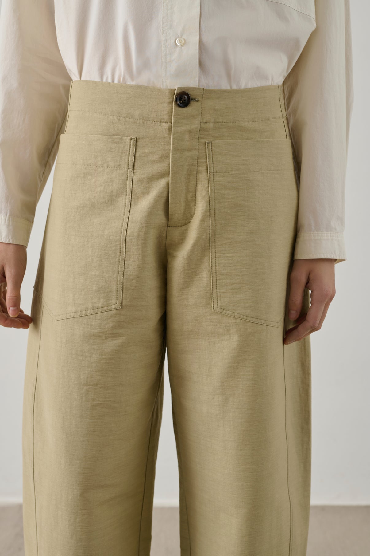 Pantalon Hero - Sauge - Coton - Femme vue 4