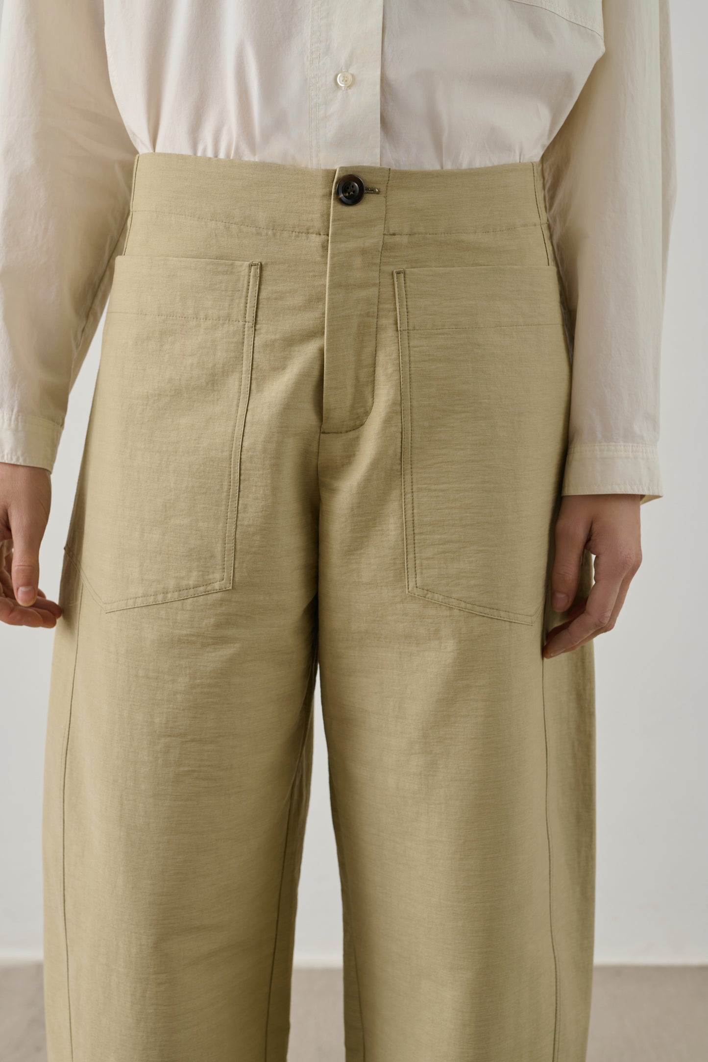 Pantalon Hero - Sauge - Coton - Femme