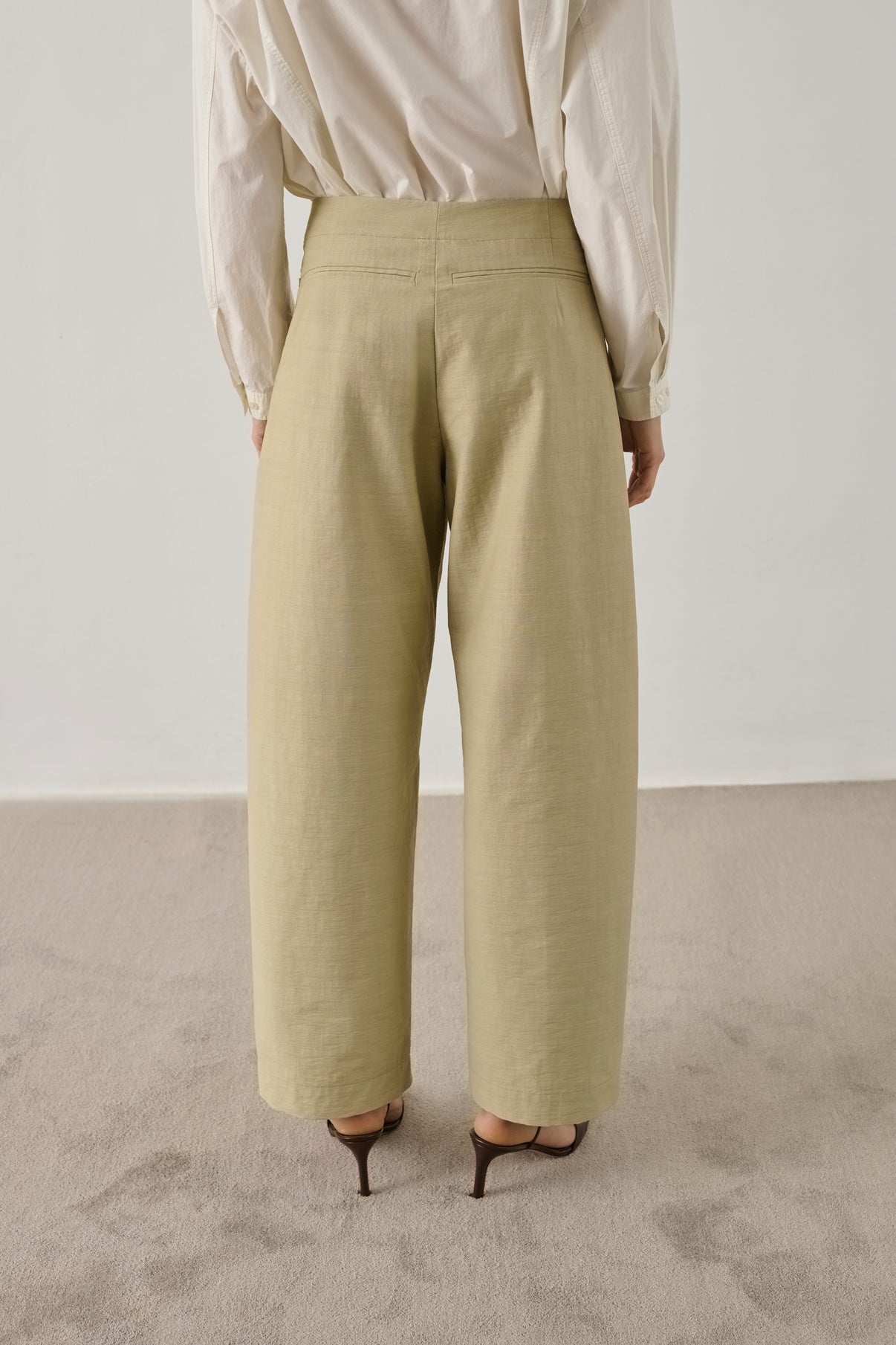 Pantalon Hero - Sauge - Coton - Femme vue 3