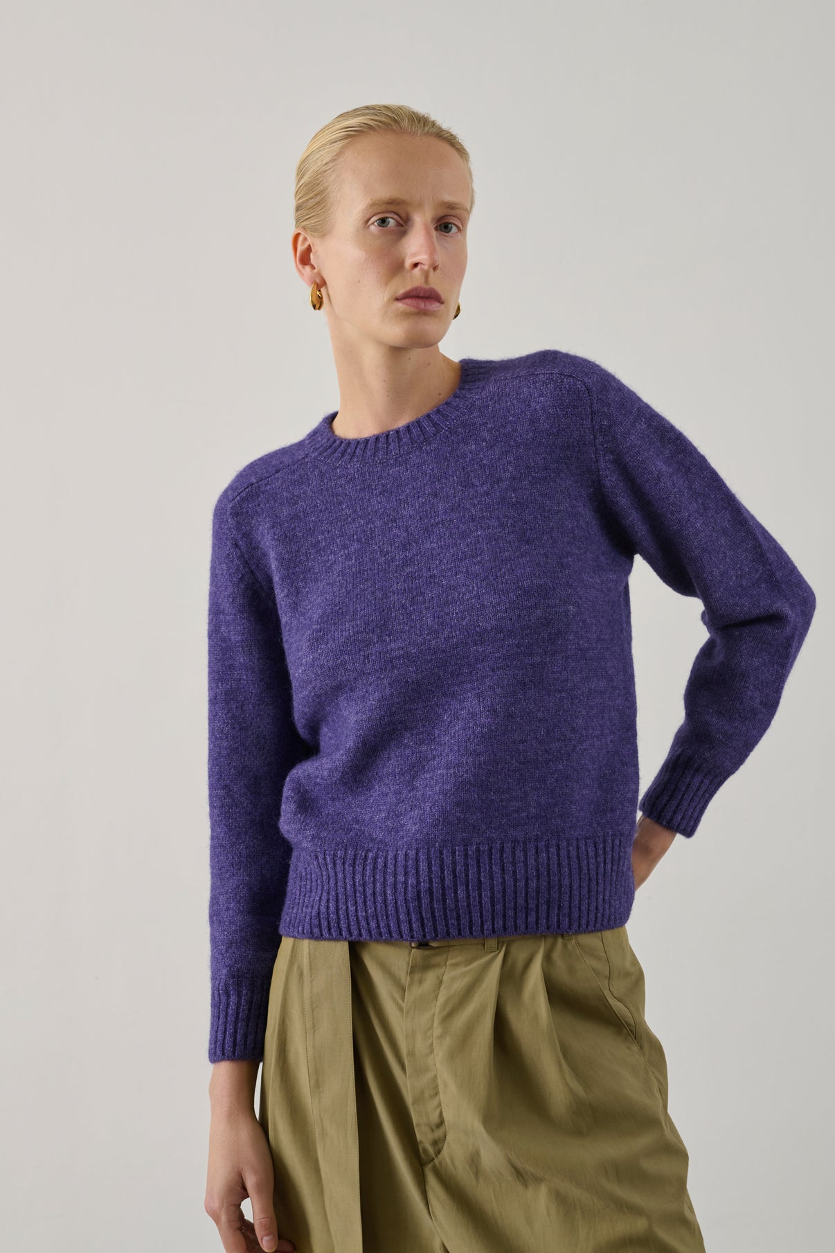 Pull Envie - Violet Clair - Femme vue 2