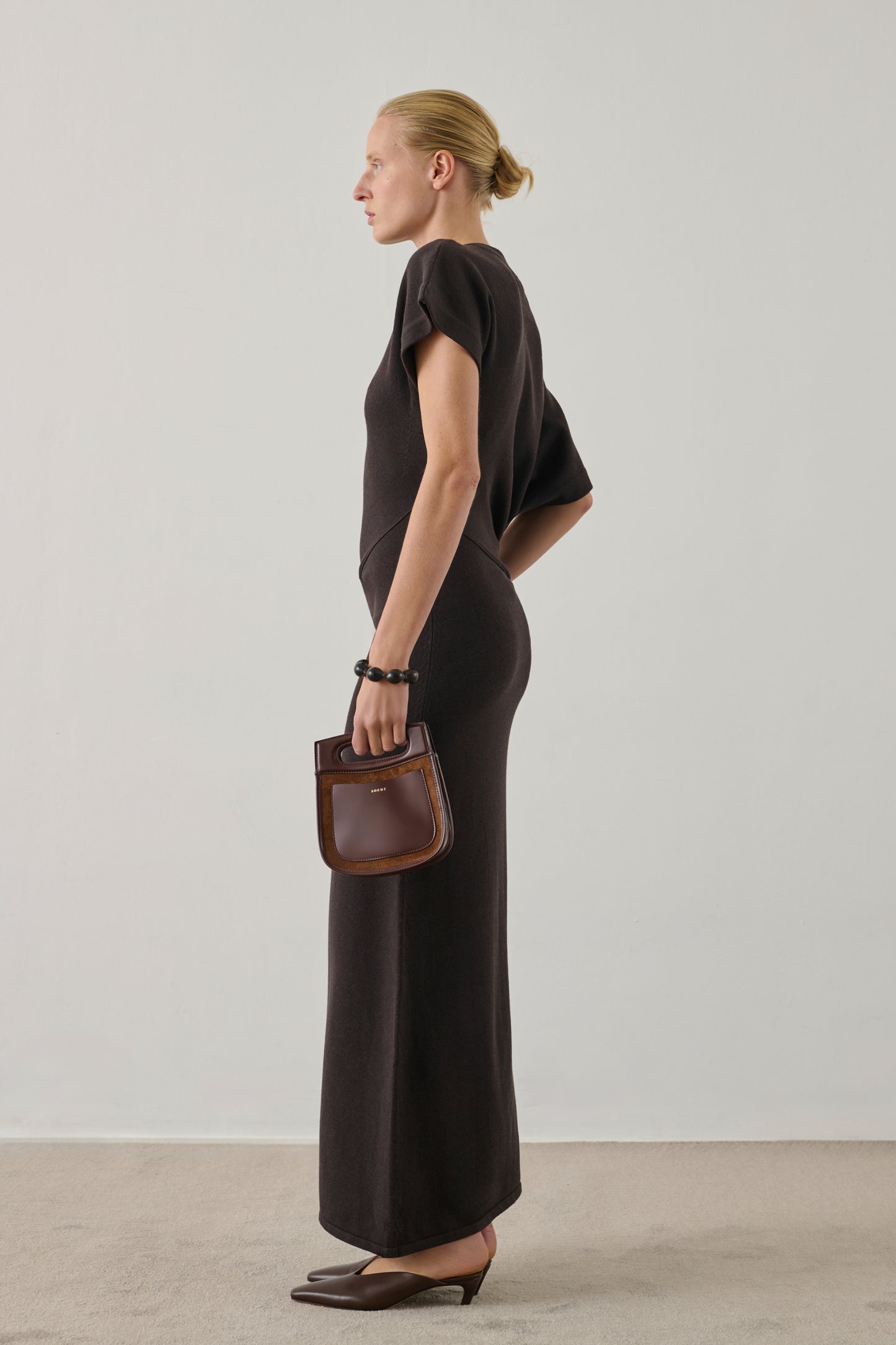Sac Cheri Mini - Chocolat - Cuir - Femme
