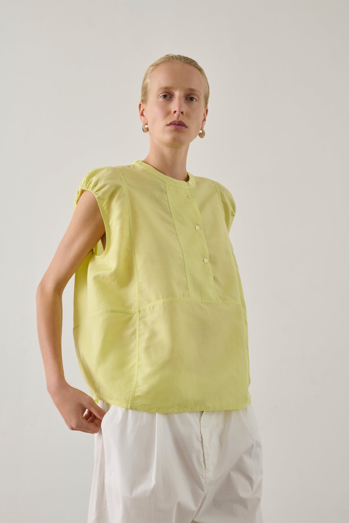 Blouse Danube - Jaune Vif - Femme vue 2