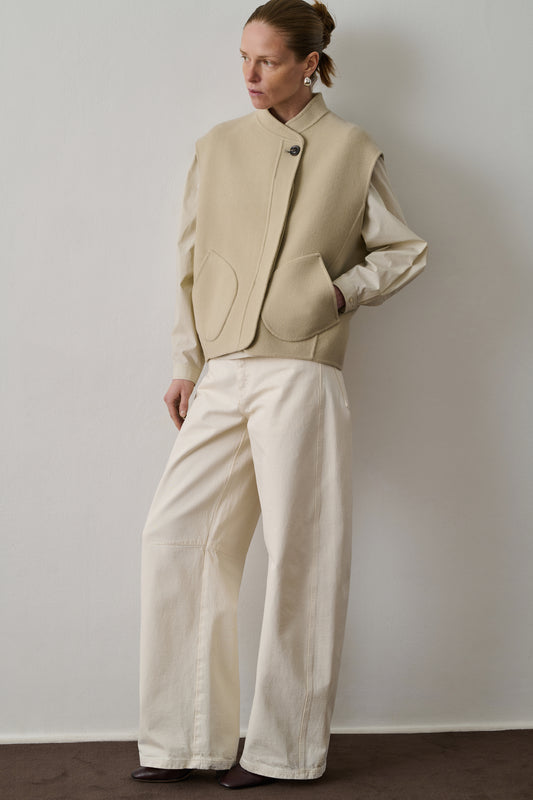Veste Adeline - Craie - Laine - Femme
