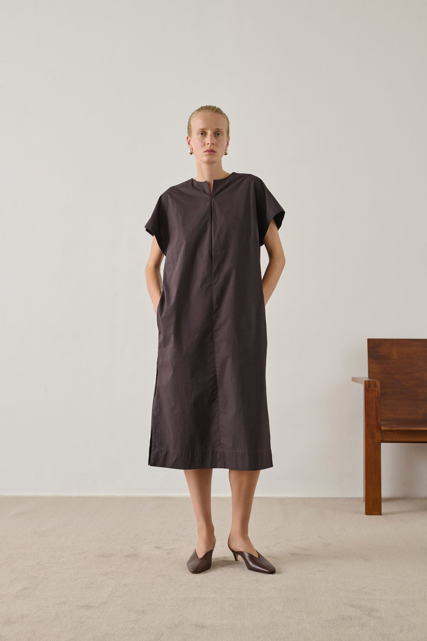 Robe Ianni - Charbon - Coton - Femme