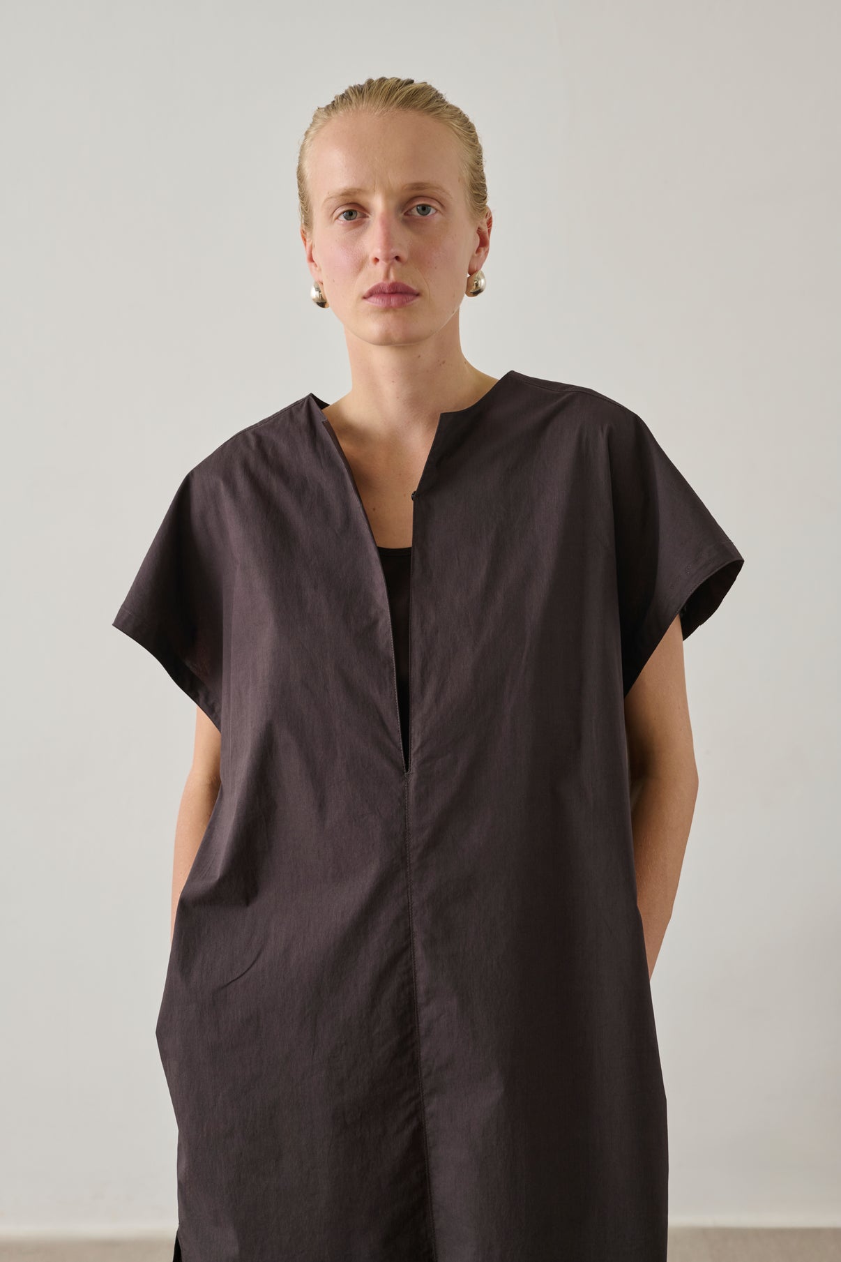 Robe Ianni - Charbon - Coton - Femme vue 2