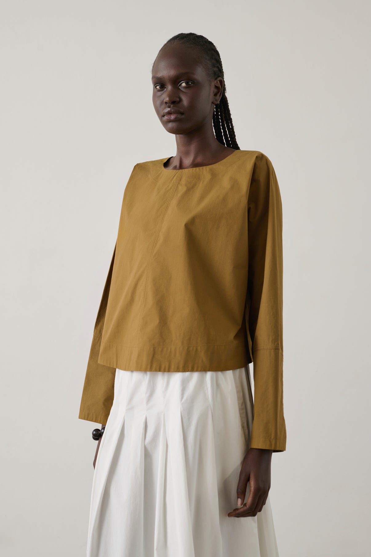 Blouse Armand - Caramel - Coton - Femme vue 4