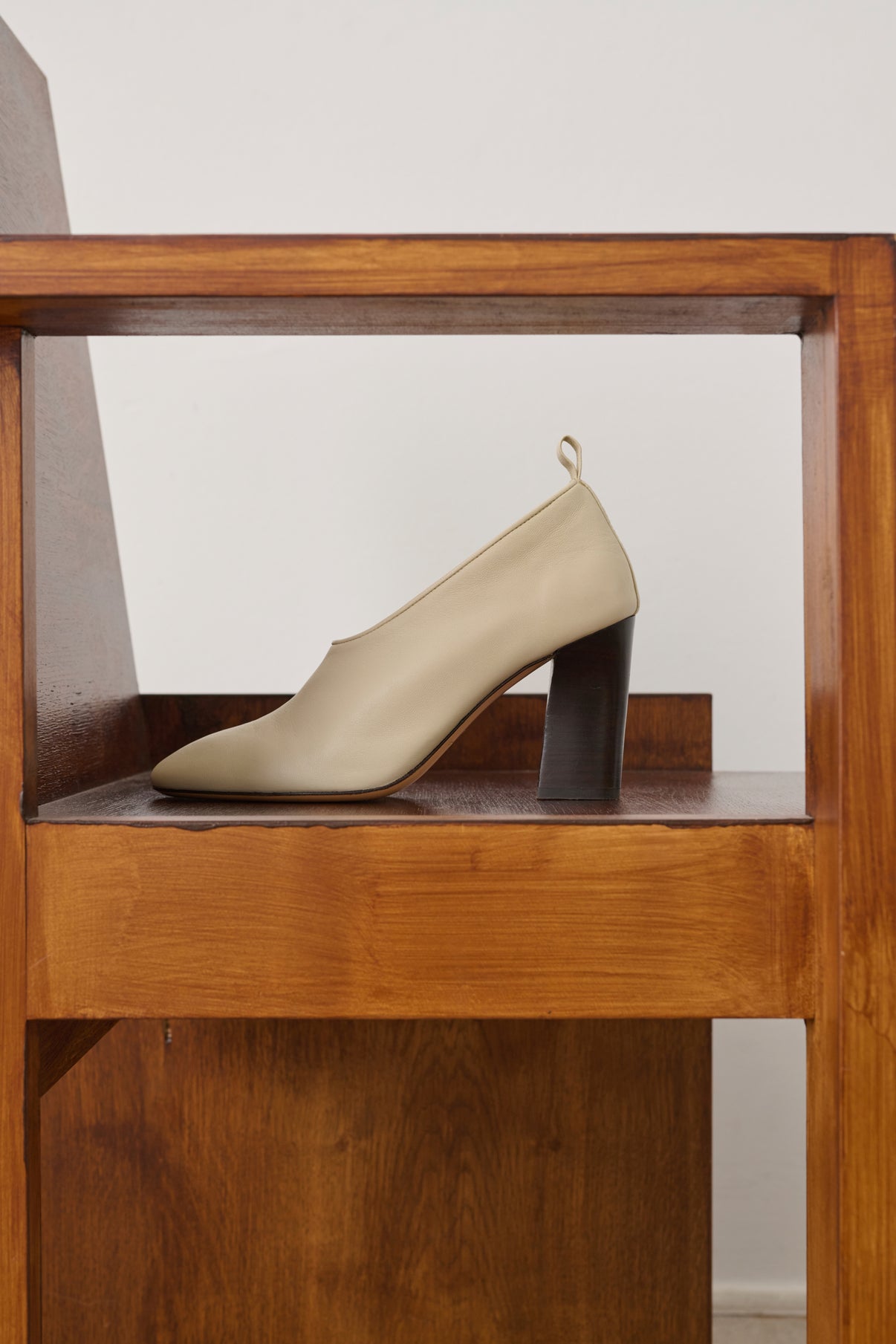 Escarpins Thea - Ivoire - Cuir - Femme vue 2