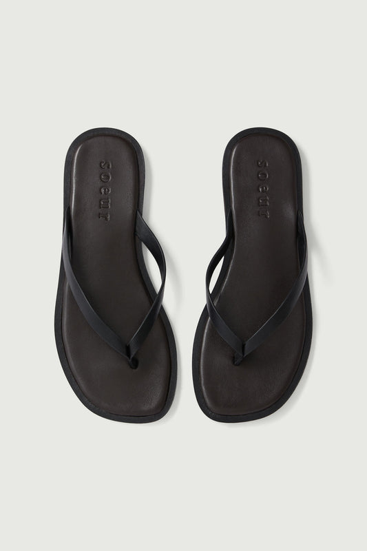 Sandales Haiku - Noir - Cuir - Femme