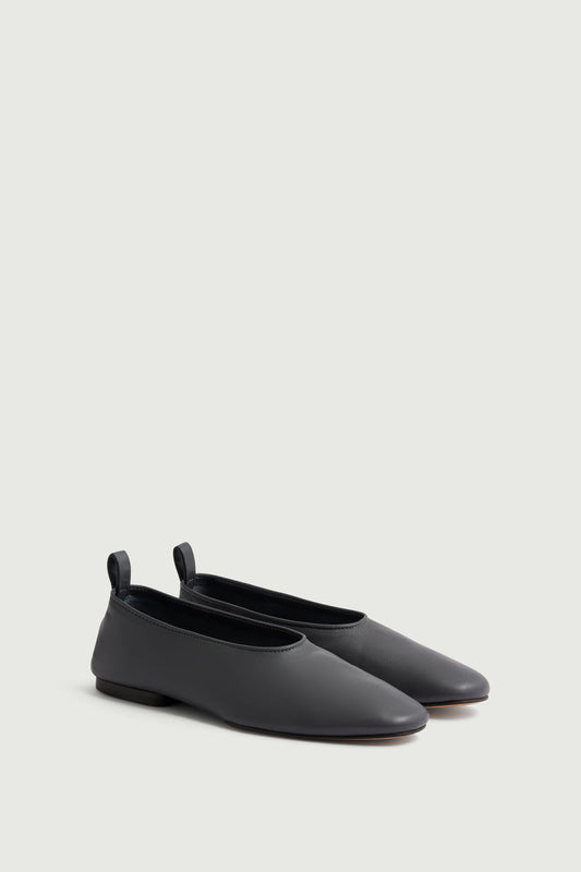 Ballerines Bala - Gris Anthracite - Cuir - Femme