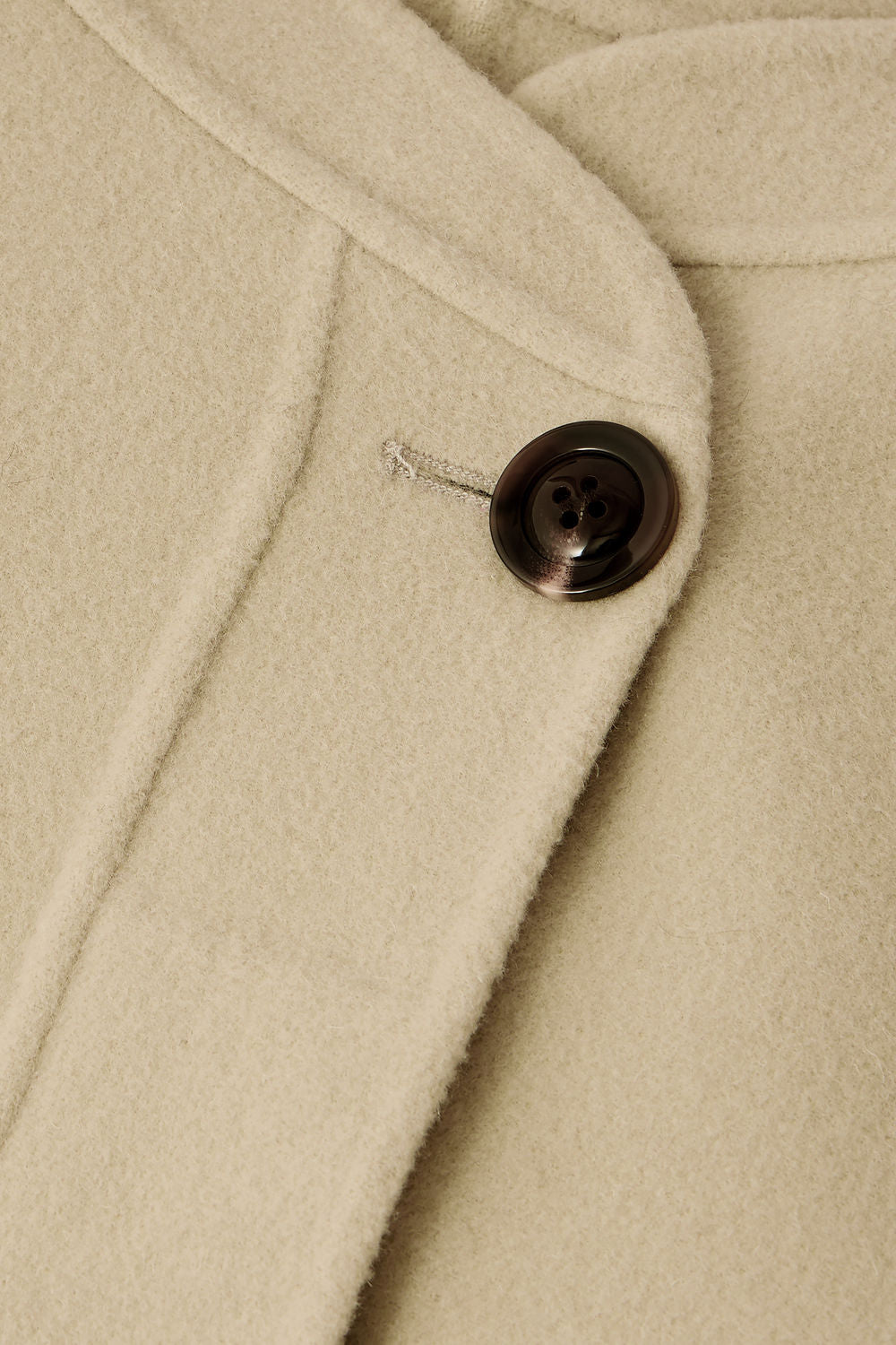Manteau Windsor - Craie - Laine - Femme