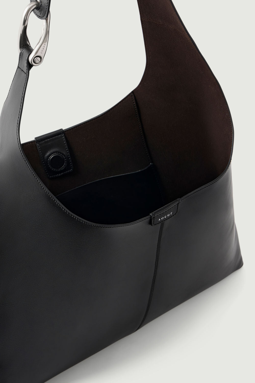 Sac Cosima - Noir - Cuir - Femme vue 5