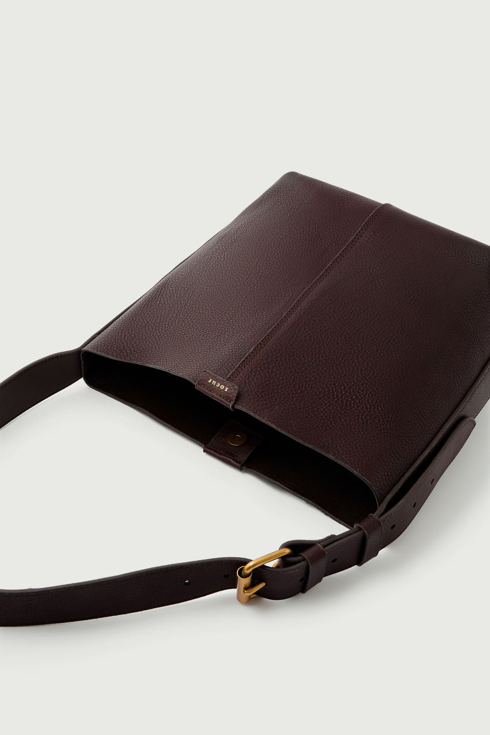 Sac Saudade Mini - Marron Foncé - Cuir - Femme vue 4