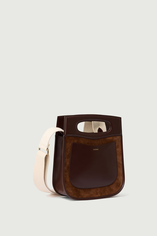 Sac Cheri - Chocolat - Cuir - Femme