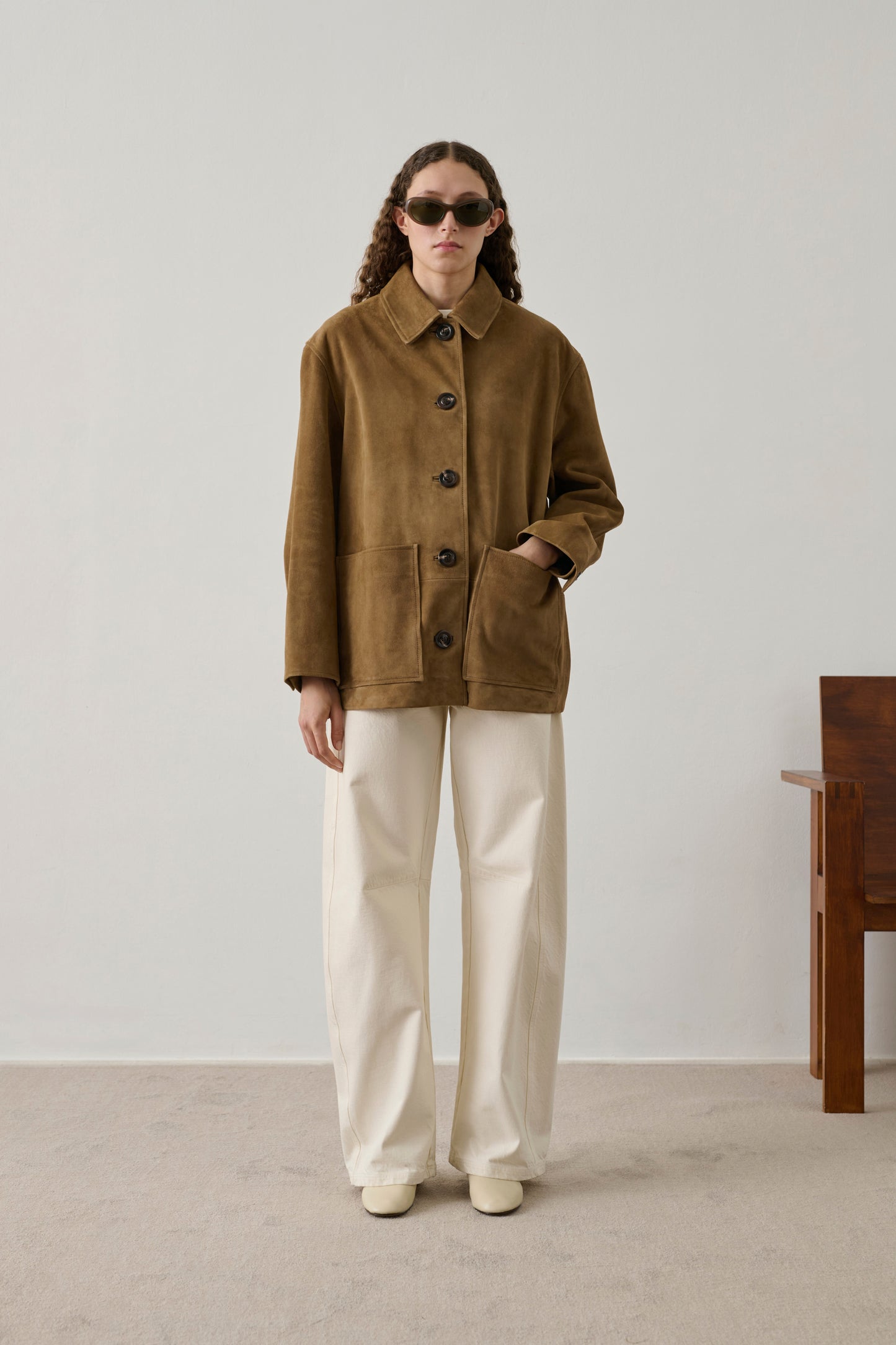 Blouson Vincenzo - Sable - Cuir - Femme