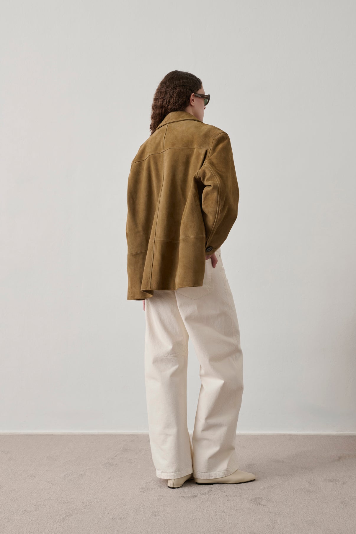 Blouson Vincenzo - Sable - Cuir - Femme vue 3